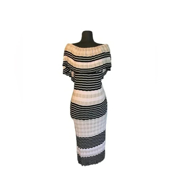 FREE PEOPLE Off-Duty Off-the-Shoulder Dress Sz Large - Picture 5 of 5